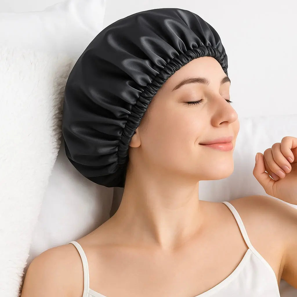 Bonnet de Nuit en Satin Ajustable La Maison du Satin