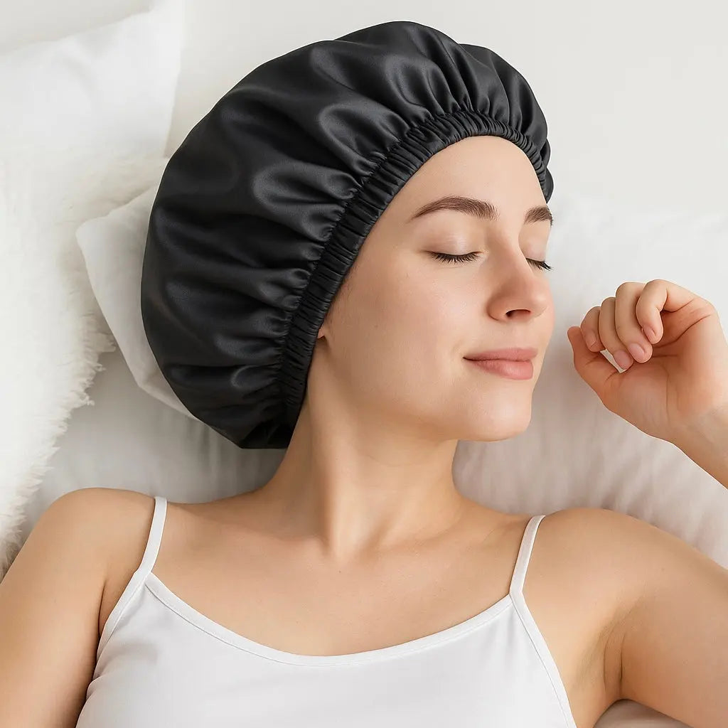 Bonnet de Nuit en Satin Ajustable La Maison du Satin