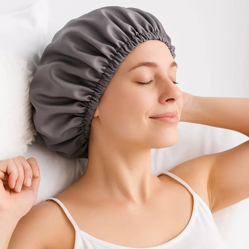 Bonnet de Nuit en Satin Ajustable La Maison du Satin