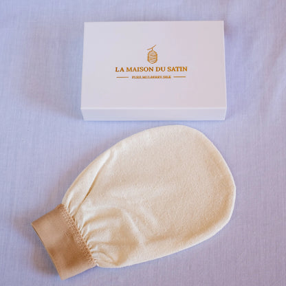Gants exfoliant 100% soie de mûrier La Maison du Satin