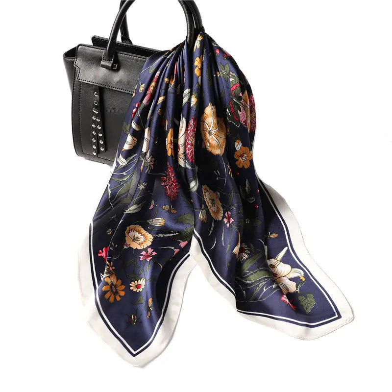 Printed Silk Scarf Female Professional Scarf Simulation Silk Scarf La Maison du Satin