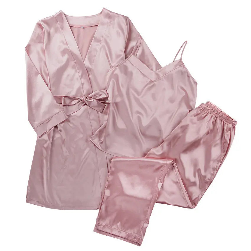 Pyjama Cocoon Satin 3 Pièces - Élégance et Polyvalence La Maison du Satin