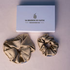 CHOUCHOUS 100% SOIE DE MÛRIER Kaki La Maison du Satin