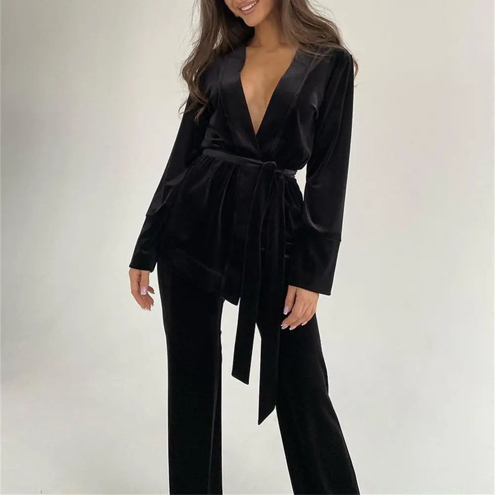 Ensemble Pyjama Morello Satin Luxe - Élégance et Confort Absolu La Maison du Satin