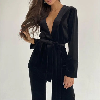 Ensemble Pyjama Morello Satin Luxe - Élégance et Confort Absolu La Maison du Satin