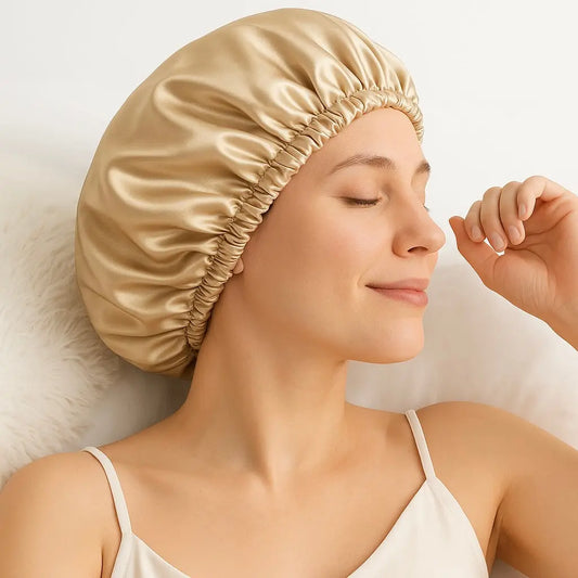 Bonnet de Nuit en Satin Ajustable La Maison du Satin