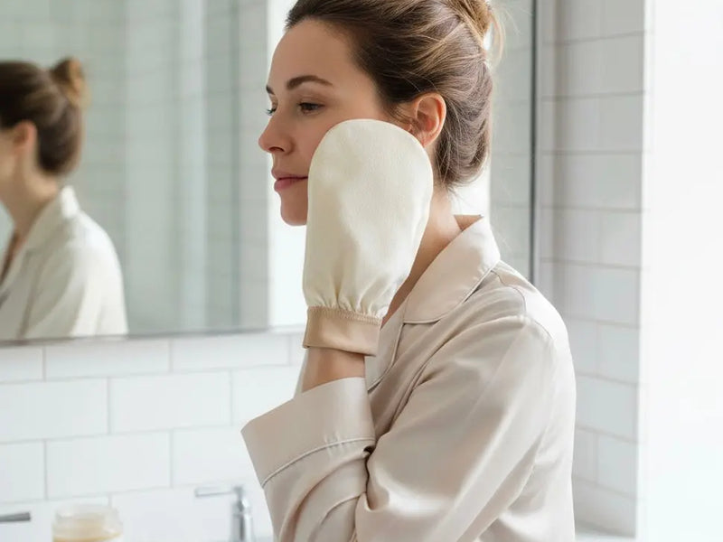 Gant exfoliant 100% soie de mûrier La Maison du Satin