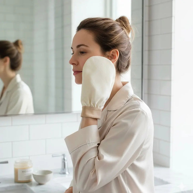 Gant exfoliant 100% soie de mûrier La Maison du Satin