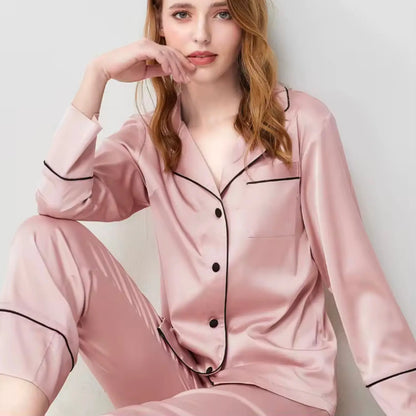 Pyjama 100% Soie de Mûrier 19 Mommes – Luxe & Confort Absolu La Maison du Satin