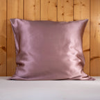TAIE D’OREILLER PURE SOIE DE MÛRIER 22 MOMMES Mauve pâle 65x65cm La Maison du Satin