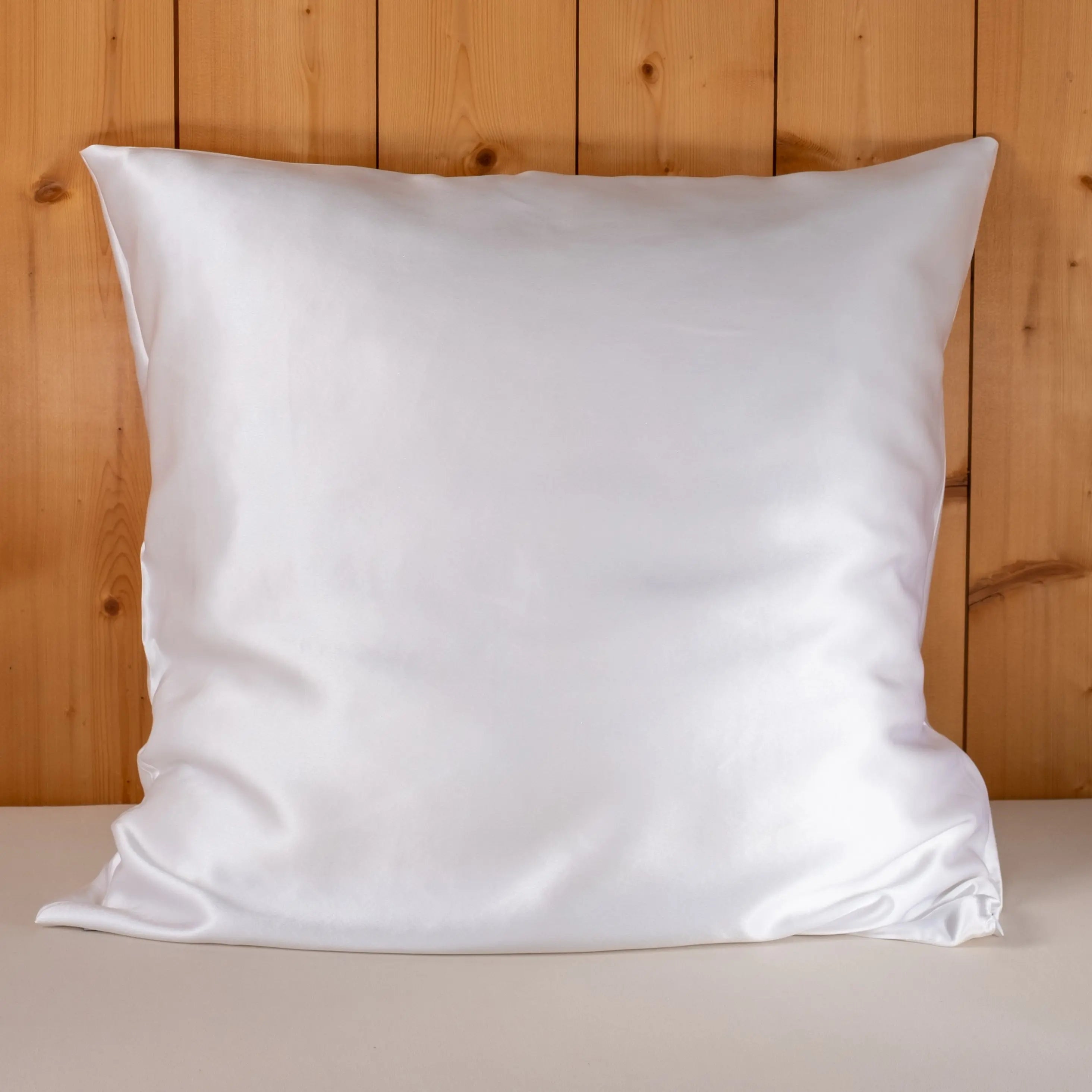 TAIE D’OREILLER PURE SOIE DE MÛRIER 22 MOMMES Blanc 65x65cm La Maison du Satin