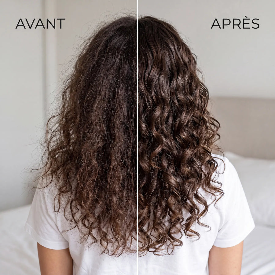Taie en soie de mûrier et cheveux, anti-casse, anti-noeuds et maintien des boucles