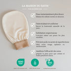 GANT EXFOLIANT 100% SOIE DE MÛRIER La Maison du Satin
