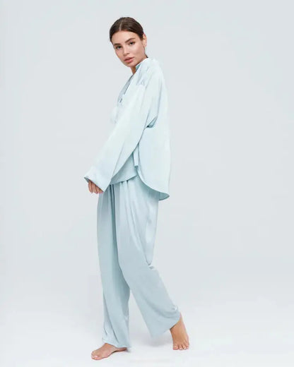 Pyjama V-neck Satin 2 Pièces - Élégance et Confort Absolu La Maison du Satin