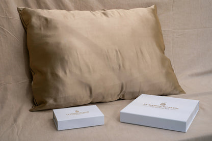 TAIE D’OREILLER PURE SOIE DE MÛRIER 22 MOMMES La Maison du Satin