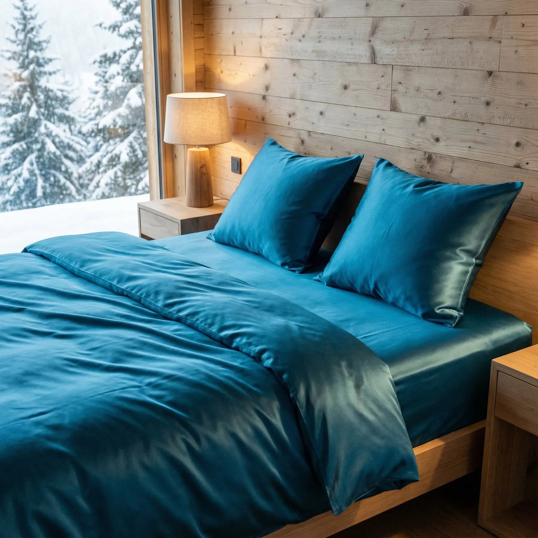 ENSEMBLE DE LINGE DE LIT PURE SOIE DE MÛRIER 19 MOMMES La Maison du Satin