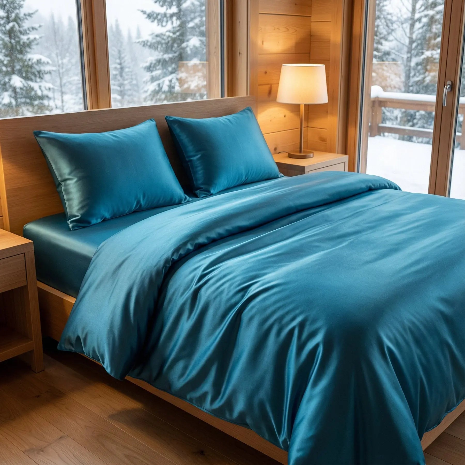 ENSEMBLE DE LINGE DE LIT PURE SOIE DE MÛRIER 19 MOMMES La Maison du Satin