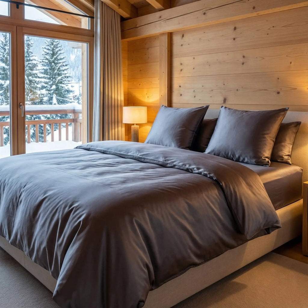 ENSEMBLE DE LINGE DE LIT PURE SOIE DE MÛRIER 19 MOMMES La Maison du Satin