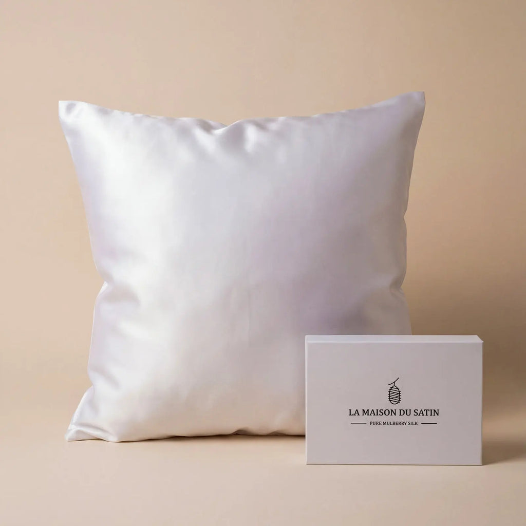 TAIE D’OREILLER PURE SOIE DE MÛRIER 22 MOMMES La Maison du Satin