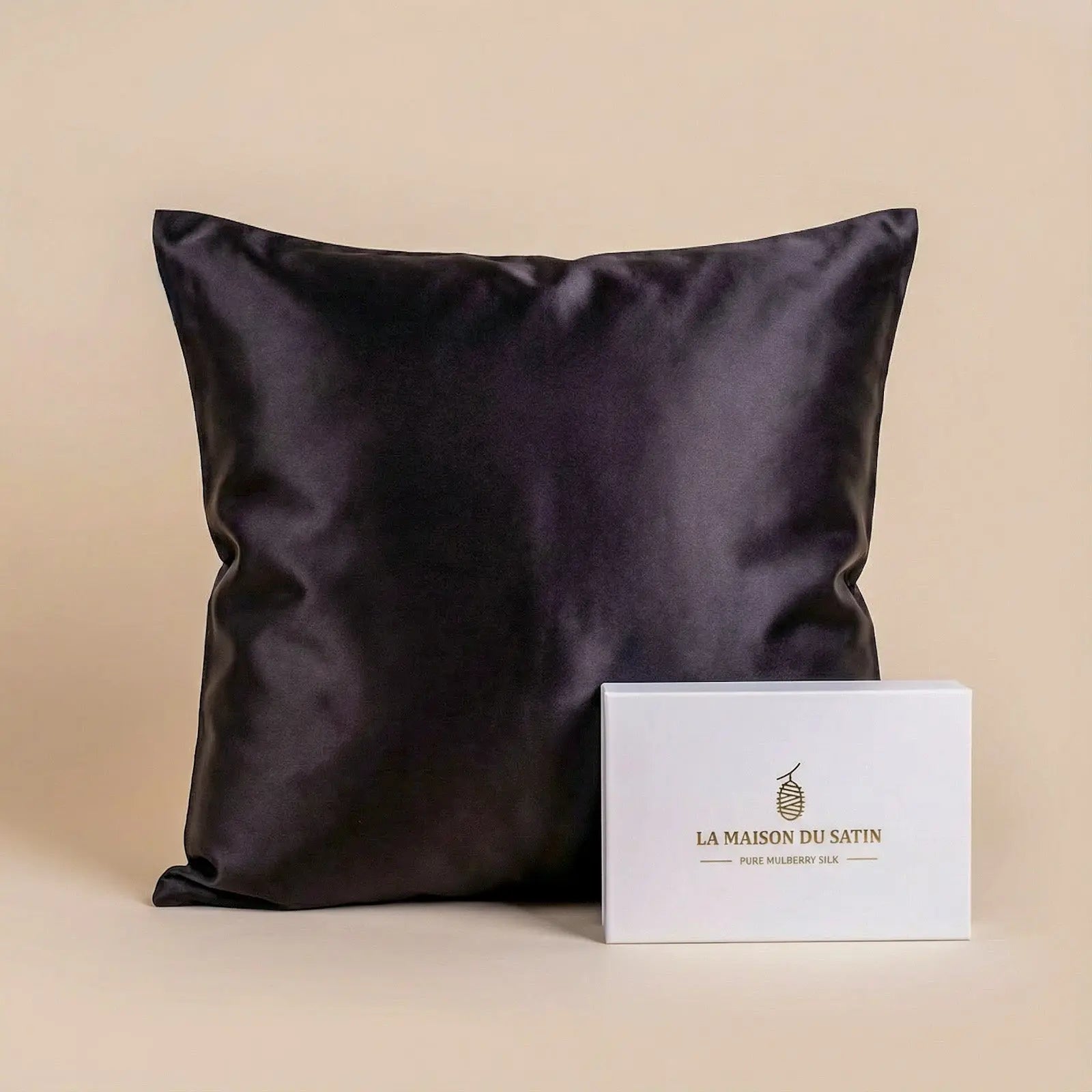 TAIE D’OREILLER PURE SOIE DE MÛRIER 22 MOMMES La Maison du Satin