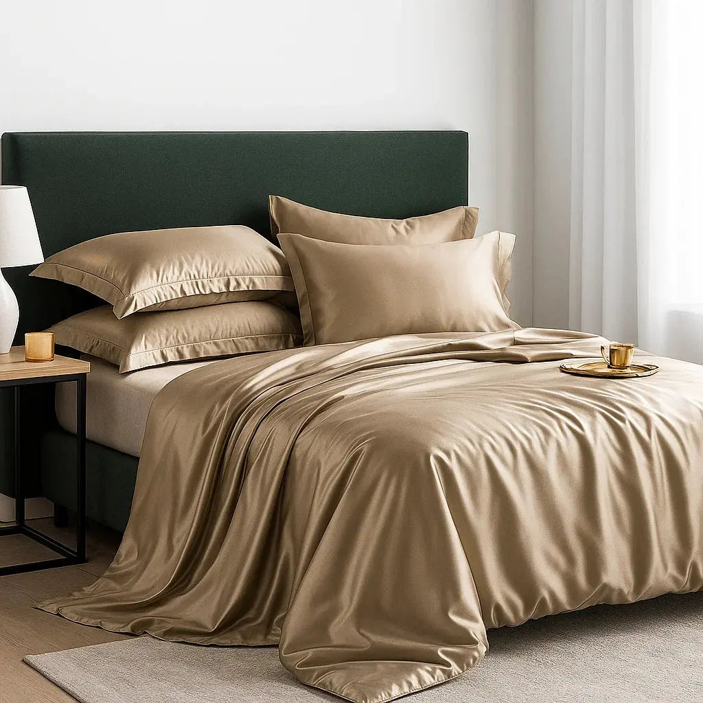 ENSEMBLE DE LINGE DE LIT PURE SOIE DE MÛRIER 19 MOMMES La Maison du Satin