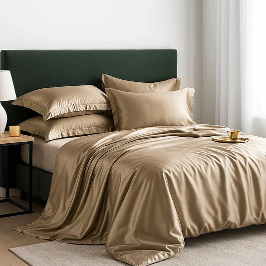 ENSEMBLE DE LINGE DE LIT PURE SOIE DE MÛRIER 19 MOMMES La Maison du Satin
