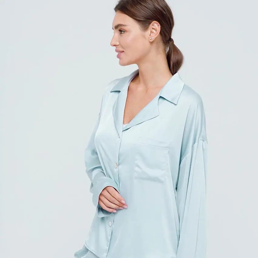 Pyjama V-neck Satin 2 Pièces - Élégance et Confort Absolu La Maison du Satin