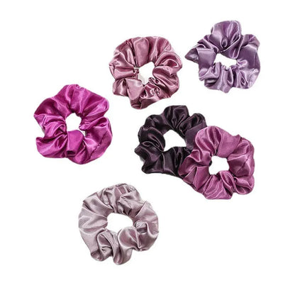 Lot de 12 Élastiques chouchous en Satin - Douceur & Élégance pour Vos Cheveux La Maison du Satin