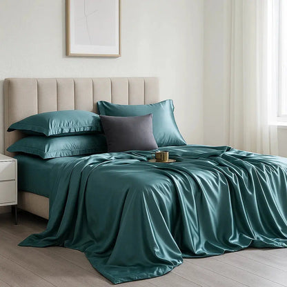 ENSEMBLE DE LINGE DE LIT PURE SOIE DE MÛRIER 19 MOMMES La Maison du Satin